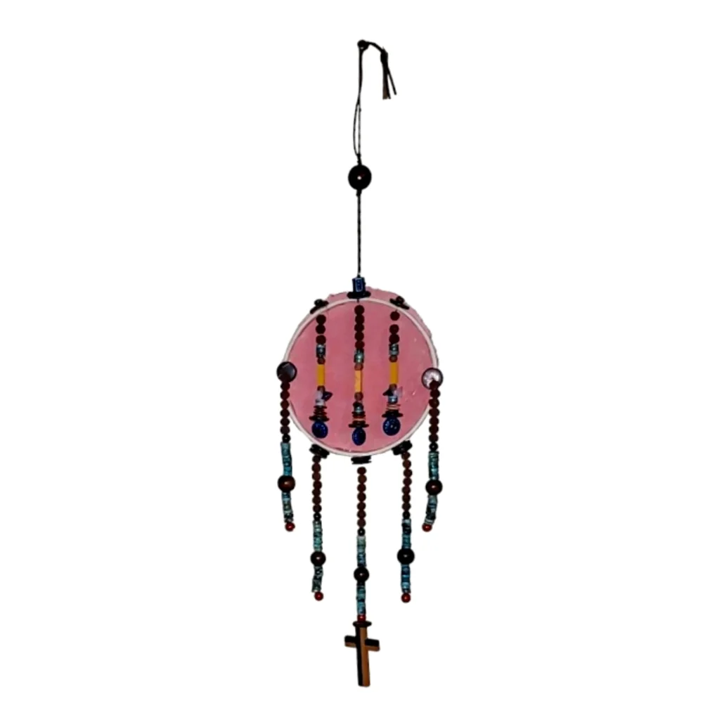 HANDMADE Southwestern Native Indoor Wall Hanging Tribal Art Tourquoise Rust Tan